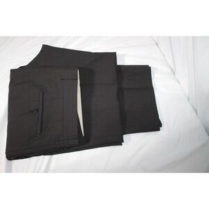 HUGO BOSS James Brown Wool Dress Pants Men's 40 X 32 Flat Front Made in USA